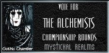 Please vote for me at The Alchemists