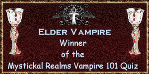 I won a Vampire Quiz